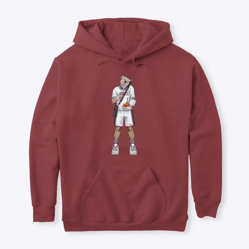 Bulldog Hoodie ATA Burgondy Flavourz